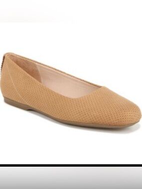 Dr. Scholl's Women's Wexley Ballet Flat w Perforated Beige Tan Upper NWOB sz 5.5